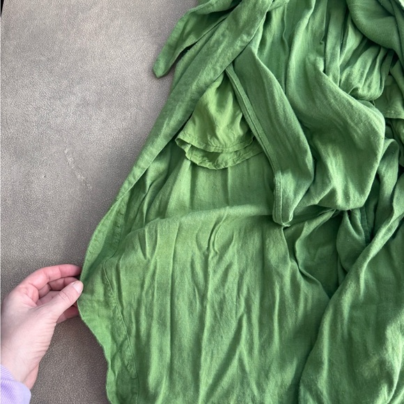 Free People free-est Call Me Midi wrap dress in green - Picture 11 of 15
